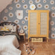 Preorder - Delivery 40 to 45 days Tuscan Daisies Blue Wallpaper