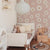 Preorder - Delivery 40 to 45 days Tuscan Daisies Pink Wallpaper