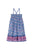 Marceline Dress Printed Blue Capri Cove