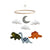 Dinosaur Mobile Orange, Grey