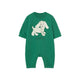 Dog Graphic One Piece Base Dark Emerald