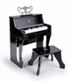 Piano With Stool Black