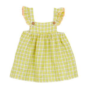 Petits Carreaux Dress Yellow