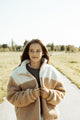 Little Teddy Heart Jacket Cranberry