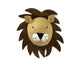 Animal Head Lion Beige