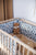 Cot Bumper Denim Lions