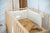 Cot Bumper Washed Stars Natural