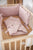 Cot Bumper Washed Stars Pink