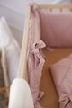 Cot Bumper Washed Stars Pink