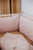 Cot Bumper Washed Stars Pink
