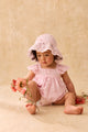 Salome Rompers Cotton Pink Schiffli