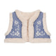 Librana Sleevless Jacket Denim Light Blue
