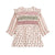Saralinou Dress Printed Cream Pink Sorrel
