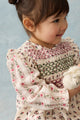 Saralinou Dress Printed Cream Pink Sorrel