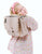 Caramel and Cie Petit Cartable Froufrous Cuivre Pailettes backpack