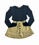 Denim Skirt Gold