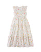 Chisa Tiered Smocked Maxi Dress With Ruffle Sleeves