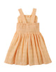 Emily Ruffled Apron Dress With Botanical Embroidery