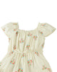 Avery Embroidered Dress With Bubble Sleeves
