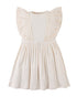 Liberty Multi-ribbed Dress With Eyelet Ruffle Sleeves