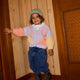 GOLDIE AND ACE  Colour Block Cardigan Blue, Pink