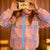 GOLDIE AND ACE Rainbow Gingham Reversible Jacket