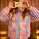 GOLDIE AND ACE Rainbow Gingham Reversible Jacket