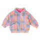GOLDIE AND ACE Rainbow Gingham Reversible Jacket