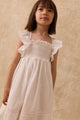 Anaya Dress Cotton Off White Schiffli