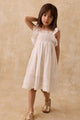 Anaya Dress Cotton Off White Schiffli