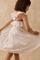 Anaya Dress Cotton Off White Schiffli
