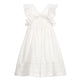 Anaya Dress Cotton Off White Schiffli