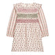 Saralina Dress Printed Cream Pink Sorrel