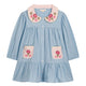 Ysee Dress Cotton Linen Baby Blue