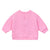 Flower Embroidery Baby Sweater Bubble Gum