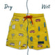 HOLLY AND BEAU Surf Swimshorts Yellow