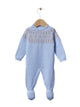 Jacquard Babygrow Soft Blue