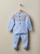 Jacquard Babygrow Soft Blue