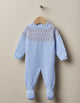 Jacquard Babygrow Soft Blue