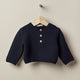 Knitted Cardigan Navy Blue
