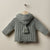 Long-Sleeved Cable Knit Cardigan Dry Green
