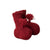 Pompom Booties Red Mouliné