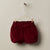 Velvet Shorts Red Mouliné