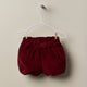 Velvet Shorts Red Mouliné