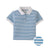 Kirk Striped Textured Terry Polo Shirt