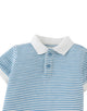 Kirk Striped Textured Terry Polo Shirt