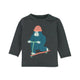 Charlton Long Sleeve Tee With Scooter Gorilla Graphic