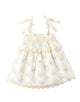 Katie Embroidered Tiered Dress With Tie Straps