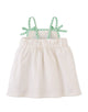 Aviana Embroidered Dress With Straps and Bows