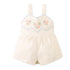 Genny Playsuit With Embroidered Bib